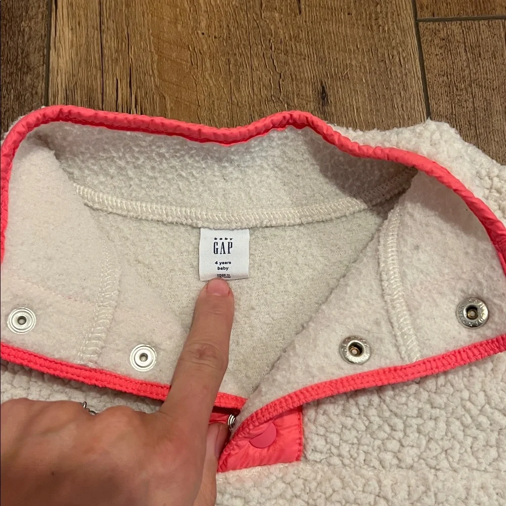 Baby Gap Sherpa Pullover Sweater for Toddler Girl, 4T